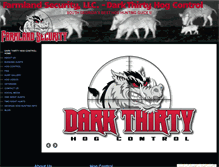 Tablet Screenshot of darkthirtyhogcontrol.com